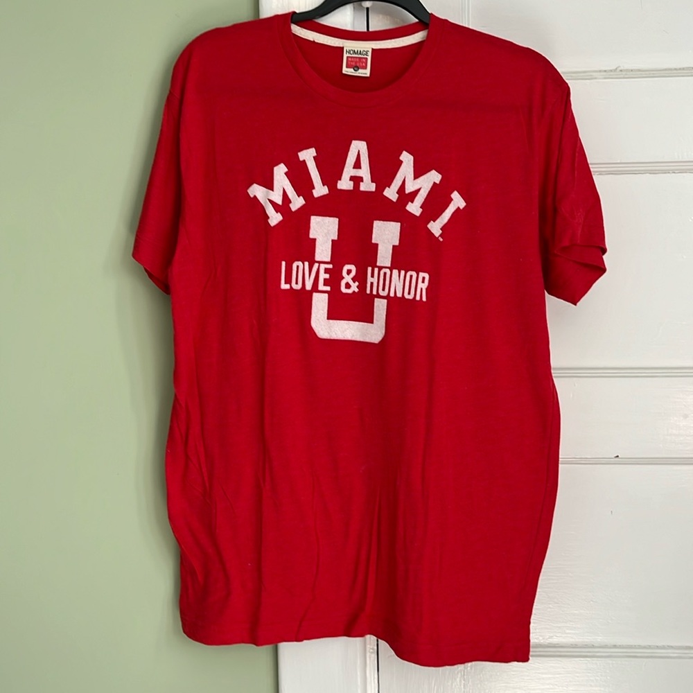 Homage Miami University tee shirt